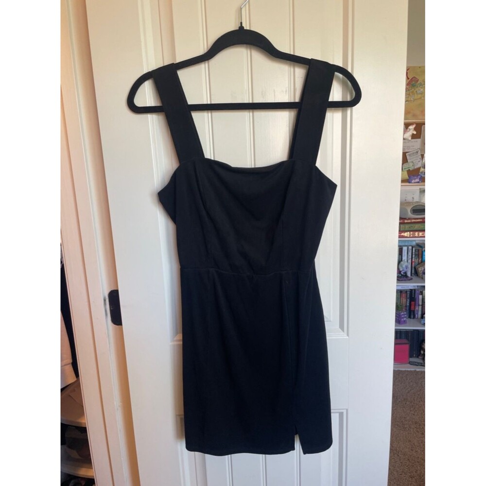 Black velvet dress